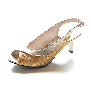 Leatherette Kitten Heel Slingbacks/ Peep Toe Party/ EveningShoes (More ...