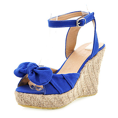 Cloth Wedge Heel Sandals With Buckle Party / Evening Shoes (More Colors ...