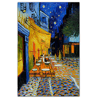 Terraço do Café na Place du Forum, Arles, à Noite, c.1888 por Vincent ...