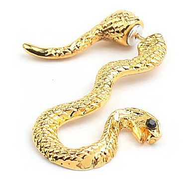 Unique Alloy Gold Snake Shaped Earrings(1 piece) 647017 2017 – $1.99