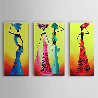 Hand Painted Oil Painting PeopleE Dancing Elgant Women With Stretched ...
