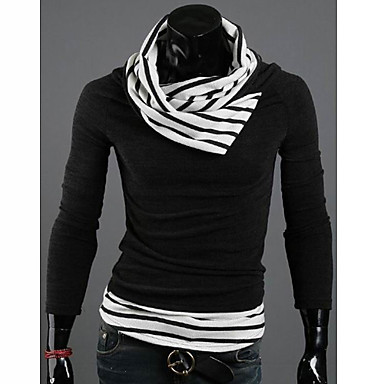 Men's crowl collar contrast color slim sweatshirt 746913 2016 – $12.99