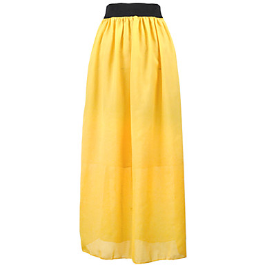 Women's Loose Fit Solid Color Maxi Skirt 746273 2017 – $16.99