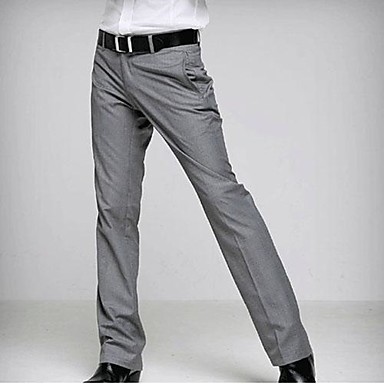 Men's Solid Casual Suits,Nylon / Lycra / Organic Cotton Gray 1105561 ...