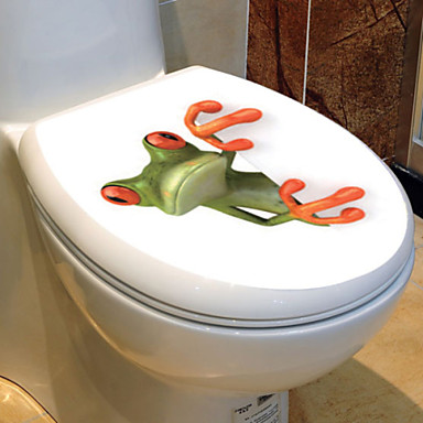 Cute Green Frog Toilet Sticker Fashion Toilet Sticker 1064138 2017 – $14.99