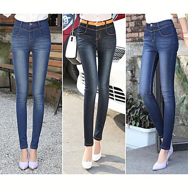 TS-Elasticity High Waist Skinny Washed Jeans 1141525 2017 – $5.99