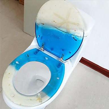 Beautiful Seaside Transparent Toilet Seat - USD $ 39.99