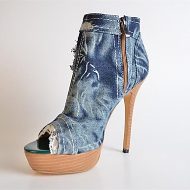 Spring Summer Cowboy / Western Boots Denim Casual Party & Evening ...