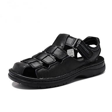 Leather Men's Flat Heel Sling back Sandals Shoes(More Colors) 1528702 ...