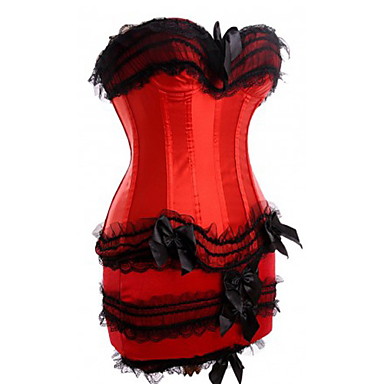 Women's Sexy Lace Gothic Clothing Corsets Steel Boned Bustiers Plus ...