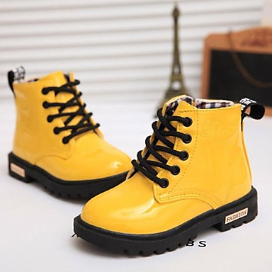 Girl's Spring Fall Winter Patent Leather Outdoor Casual Athletic Party ...