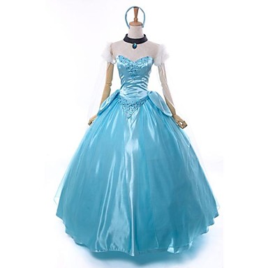 The Little Glass Slipper Princess Cinderella Deluxe Cosplay Costume ...
