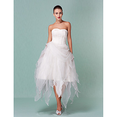 Lanting Bride® A-line / Princess Petite / Plus Sizes Wedding Dress ...