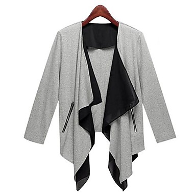 Women's Gray Coat , Casual Long Sleeve Others 2086677 2017 – $28.32