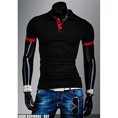 Men's Pure Black/Blue/Red/White/Gray Cotton T-Shirt,Casual 2868098 2016 ...