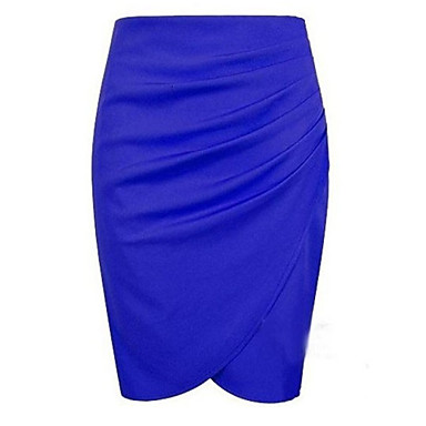Women's Sexy/Bodycon Skirts , Knitwear Micro-elastic 3316097 2017 – $14.98