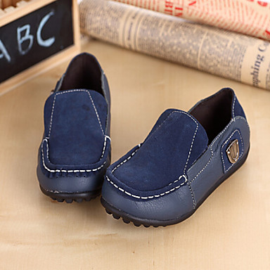 Boys' Shoes Casual Leather Fashion Sneakers Black/Blue - USD $ 27.99