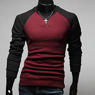 Men's Long Sleeve T-Shirt Cotton Casual Formal Pure 4187827 2016 – $12.99