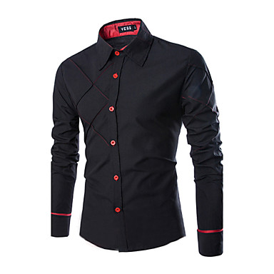 Men's Casual Pure Long Sleeve Regular Shirts 3610180 2016 – $8.99
