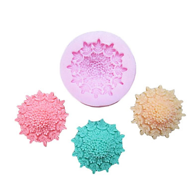 One Hole Flower Clumps Silicone Mold Fondant Molds Sugar Craft Tools ...