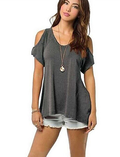 Women's Off The Shoulder Chinanuo Sexy Off Shoulder Fishtail hem T ...