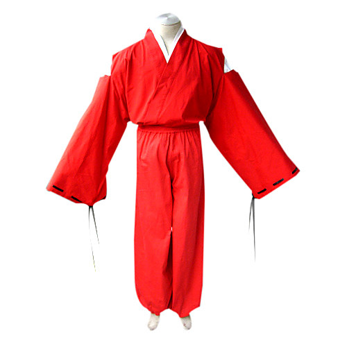 

Inspired by InuYasha Inu Yasha Anime Cosplay Costumes Japanese Cosplay Suits Kimono Solid Colored Long Sleeve Top Kimono Coat Hakama pants For Men's