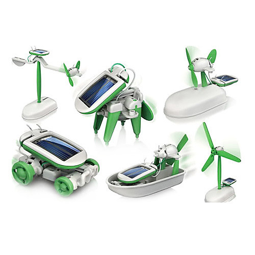 фото 6 in 1 робот игрушечные машинки игрушки на солнечной батарейке солнечная батарея пластик abs мальчики девочки игрушки подарок Lightinthebox