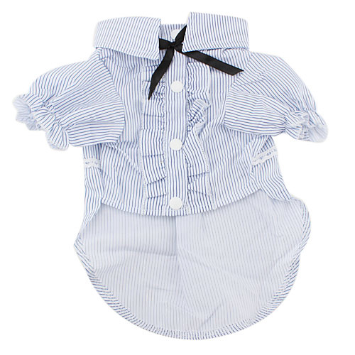 

Dog Shirt / T-Shirt Dog Clothes Stripes Cotton Costume For Spring & Fall Summer Women's Casual / Daily