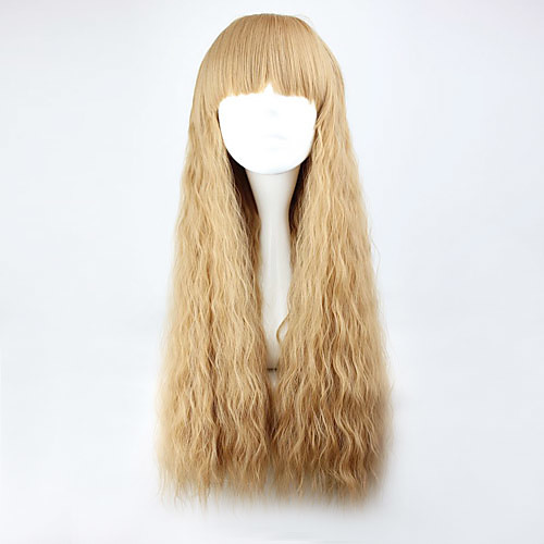

Cosplay Wigs Women's 28 inch Heat Resistant Fiber Yellow Anime