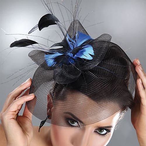 

Тюль / Перья Fascinators / Головные уборы с Цветы 1шт Свадьба / Особые случаи Заставка