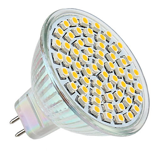 

Точечное LED освещение 250 lm GU5.3(MR16) MR16 60 Светодиодные бусины SMD 3528 Тёплый белый 12 V