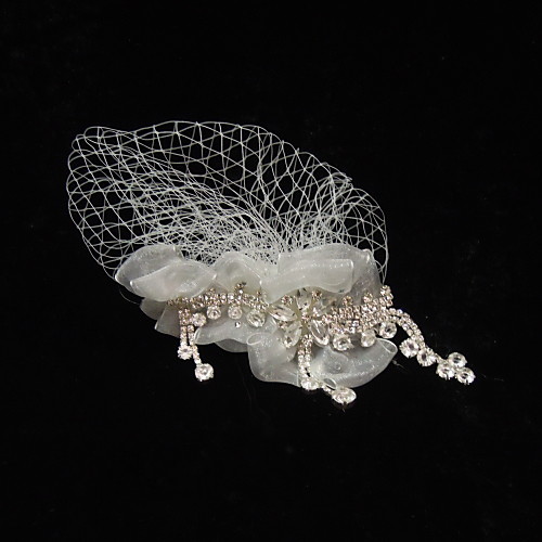 

Gorgeous Net With Rhinestone Women's Fascinators