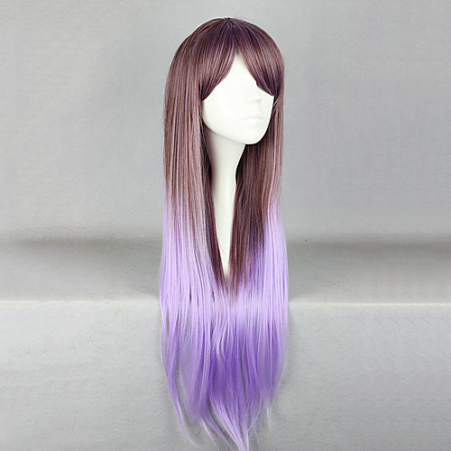 фото Elegent фея молнии коричневый и фиолетовый смешанные цвета 80см принцессы лолита парик Lightinthebox