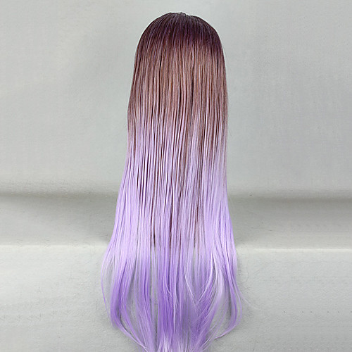 фото Elegent фея молнии коричневый и фиолетовый смешанные цвета 80см принцессы лолита парик Lightinthebox