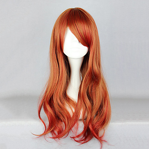 фото Косплэй парики жен. 26 дюймовый термостойкое волокно оранжевый аниме lightinthebox