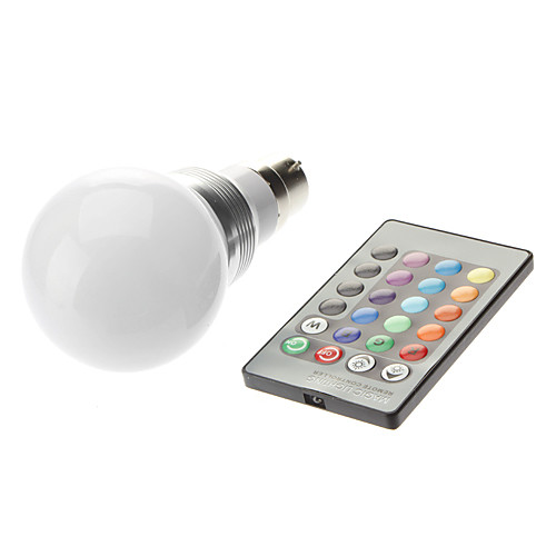 

3 W 1600-1700 lm B22 Круглые LED лампы Светодиодные бусины Высокомощный LED На пульте управления 220-240 V 85-265 V