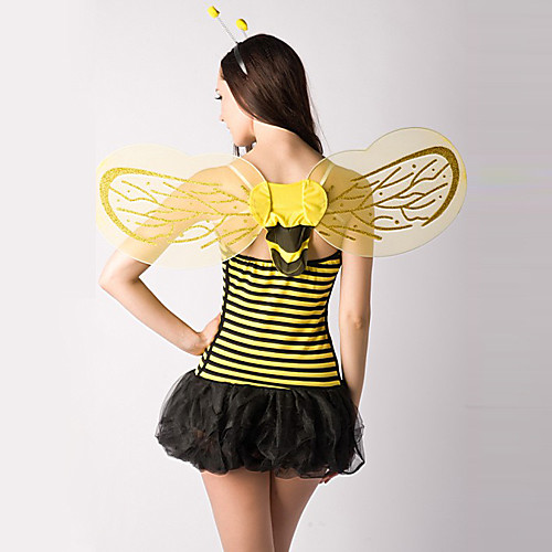фото Cute little bee желтые и черные полосы костюм полиэстер женщин (2 шт) Lightinthebox