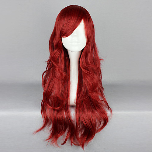 фото Косплэй парики жен. 26 дюймовый термостойкое волокно красный аниме / готика Lightinthebox