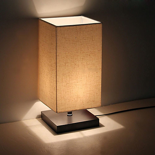 

минималистский настольный светильник из массива дерева прикроватная настольная лампа ночная лампа с абажуром из льняной ткани для гостиной спальни