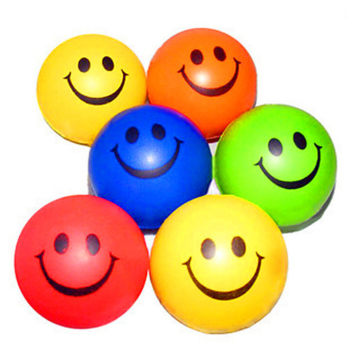 

Happy Face образцу снятие стресса резиновые шары (случайный цвет)