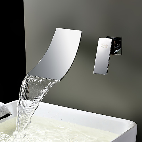 

Lightinthrbox Смесители для ванной Sprinkle - Современный Нержавеющая сталь Водопад / Широко распространенный / Настенное крепление Два