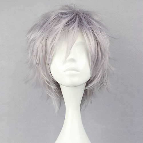 

Final Fantasy Hope Estheim Косплэй парики Муж. 12 дюймовый Термостойкое волокно Серебряный Аниме