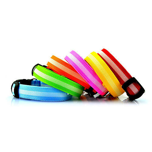 фото Регулируемый светодиодный ошейник для собак (разные цвета и размеры) lightinthebox