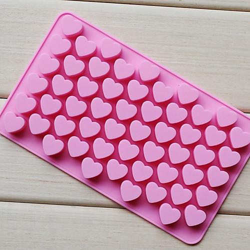 

55 отверстий антипригарным силиконовый шоколадный торт в форме сердца формы для выпечки выпечки желе льда в форме сердца