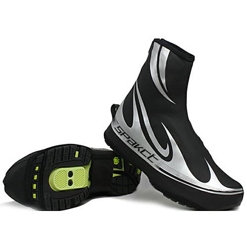 фото Spakct взрослые чехлы для велообуви водонепроницаемость противозаносный велоспорт черный / серебряный муж. обувь для велоспорта Lightinthebox