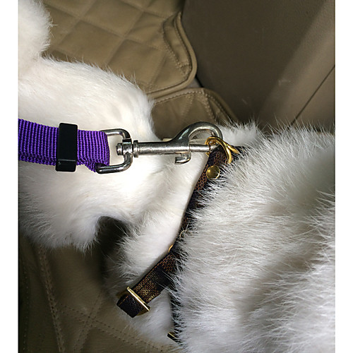 фото Собака собачья упряжка для использования в авто / собачья упряжка для безопасности регулируется / выдвижной безопасность однотонный нейлон красный синий розовый Lightinthebox