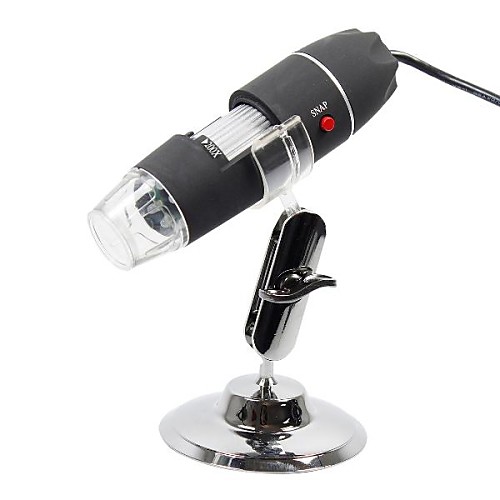 фото Микроскоп s02 25 ~ 500x usb с функцией цифровой камеры и встроенной 8-светодиодной лампой белого света Lightinthebox