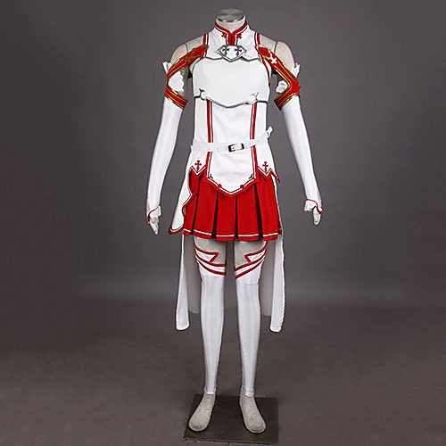 

Вдохновлен Sword Art Online Asuna Yuuki Аниме Косплэй костюмы Косплей Костюмы Пэчворк Блузка / Юбки / Рукава Назначение Жен, Красный / белый