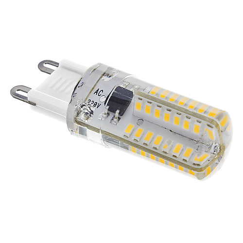 

220-240LM G9 LED лампы типа Корн T 64SMD Светодиодные бусины SMD 3014 Декоративная Тёплый белый 220-240V