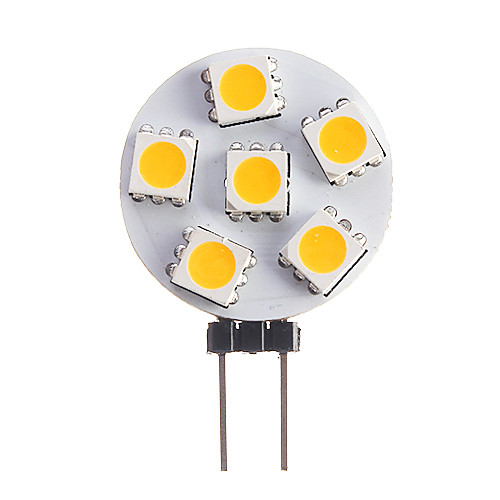 фото 0.5 w точечное led освещение 75-85 lm g4 6 светодиодные бусины smd 5050 тёплый белый 12 v Lightinthebox